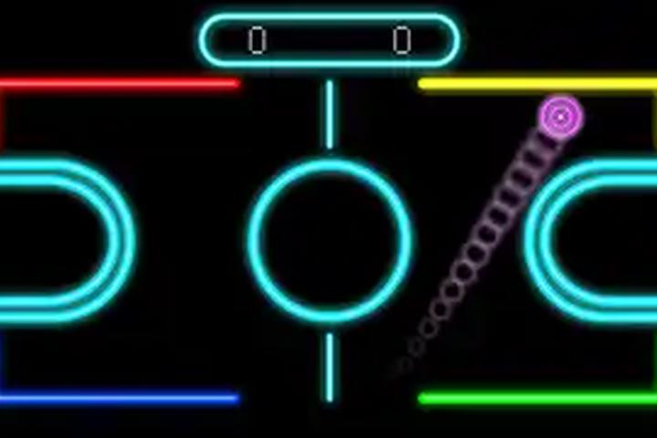 Neon Hockey - interactive app thumbnail