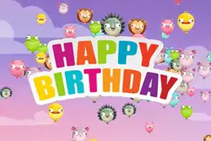 Animal Birthday Balloons - interactive app thumbnail