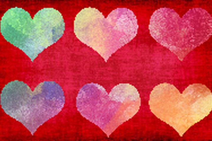 Painted Hearts - interactive app thumbnail
